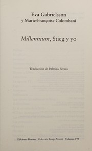 Tapa de Millennium, Stieg y yo