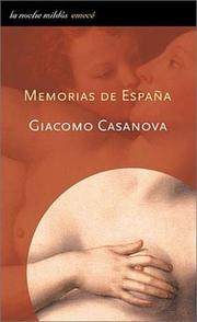 Tapa de Memorias de España