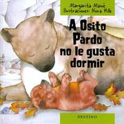 Tapa de A Osito Pardo No Le Gusta Dormir