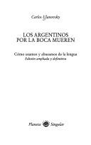 Tapa de Los Argentinos Por La Boca Mueren